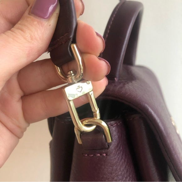 Kate Spade Small Maryana Lombard Street in Deep Plum crossbody purse bag - Picture 5 of 16